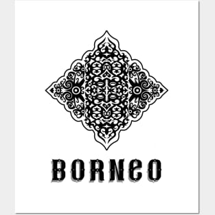 Borneo ethnic tribe motif Posters and Art